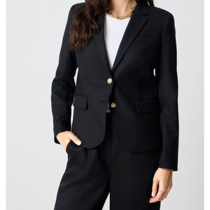 Women's J.Crew Schoolboy Black Blazer with Gold Buttons Size 4